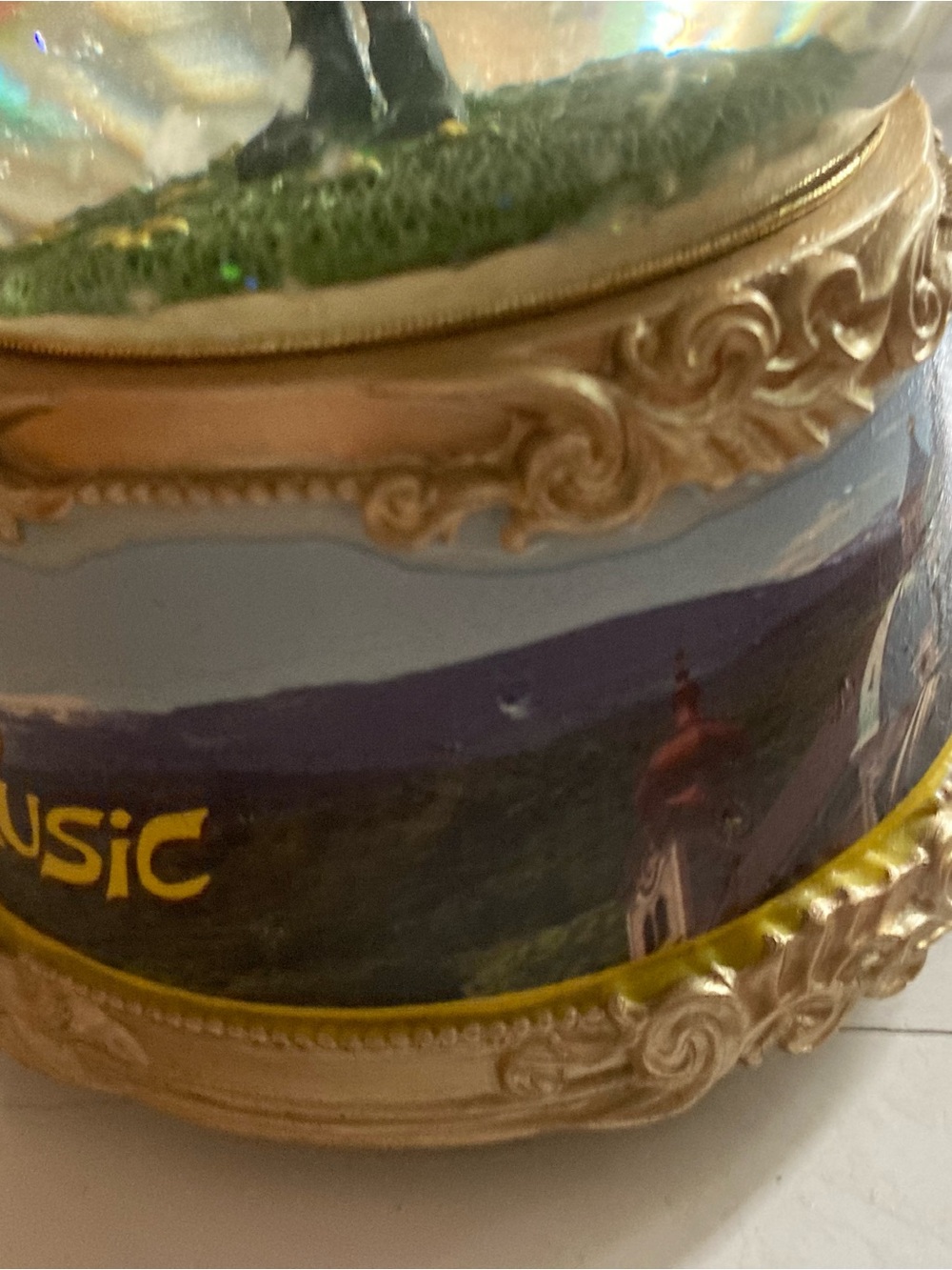 The Sound of Music Branded Snow Globe - White & Gold Accents - Picture 12 of 13